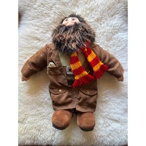 Harry Potter Rubeus Hagrid Plush Doll 15" Wizarding World Bearded Figure Brown